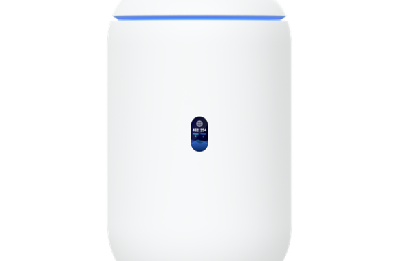 Desktop gateway firewall with an integrated WiFi 7 access point that powers your network and full UniFi application suite